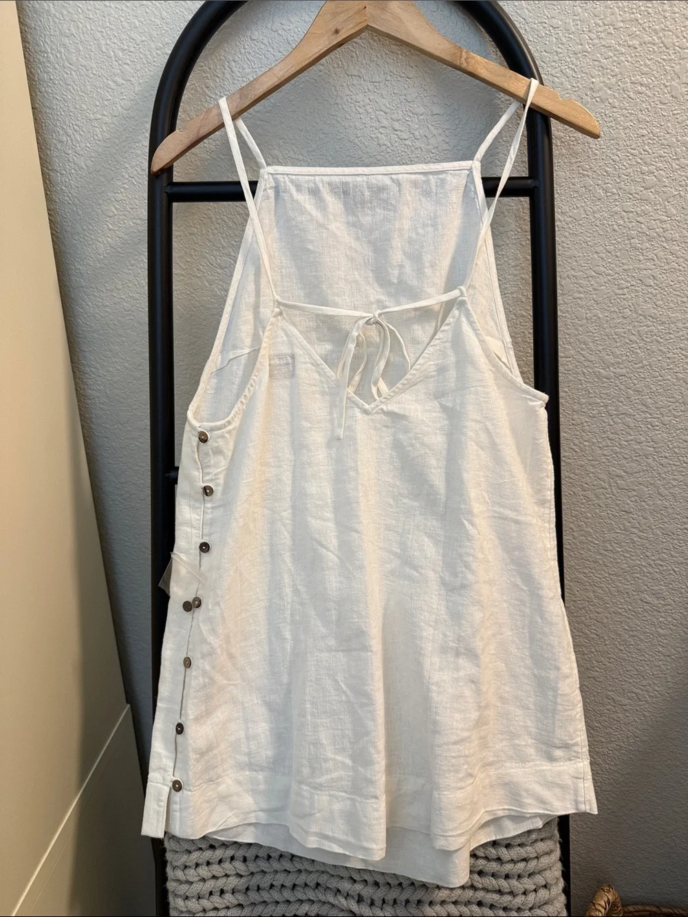 Free People beach side cotton linen dress
